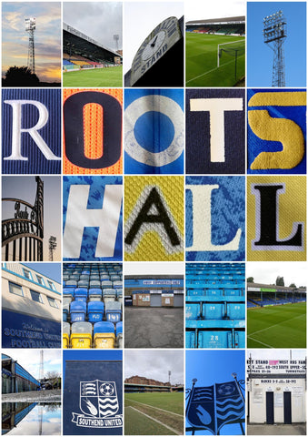Southend United - Roots Hall shirt montage